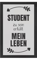 Student zu sein: DIN A5 - 120 Seiten Punkteraster - Kalender - Notizbuch - Notizblock - Block - Terminkalender - Abschied - Abschiedsgeschenk - Ruhestand - Arbeitsko