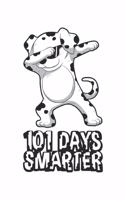 101 Days Smarter: Dalmatian Notebook 6x9 Dot Grid Paper Journal 120 Pages - Manuscript - Planner - Scratchbook - Diary