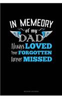 In Memory of My Dad Always Loved Never Forgotten Forever Missed: Mileage Log Book(1759 Mileage Log Book)