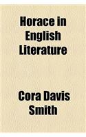 Horace in English Literature