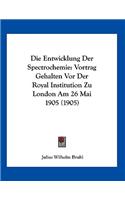 Die Entwicklung Der Spectrochemie