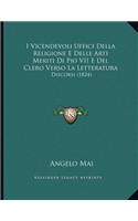 I Vicendevoli Uffici Della Religione E Delle Arti Meriti Di Pio VII E Del Clero Verso La Letteratura