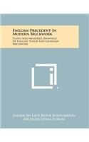 English Precedent in Modern Brickwork
