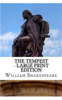 The Tempest - Large Print Edition: A Play(English)