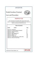 North Carolina Criminal Law and Procedure-Pamphlet 69