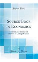 Source Book in Economics
