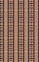 Black and Peach Intricate Pattern Notebook