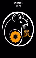 Kalender 2020: Terminkalender Jahr Der Ratte Als Geschenk Für Chinesische Freundin Jahreskalender 2020 A5 1 Woche 2 Seiten / 6X9 Zoll 120 Seiten / Terminplaner 202