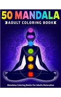 50 Mandala Adult Coloring Book