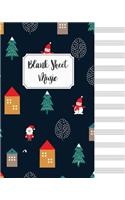 Blank Sheet Music Composition Manuscript Staff Paper Art Music Christmas Notebook Birthday Gift