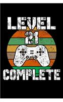 Level 21 Complete