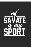 Savate Fighter Notebook: Diary Journal 6x9 inches with 120 Lined Pages