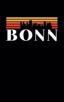 Bonn Skyline: KALENDER I TAGEBUCH Für Retro Vintage Fans, Studenten, Schüler, Backpacker, Reisende, Traveler A5 (6x9 inch) 120 Seiten liniert! I Monatsplaner I Jo