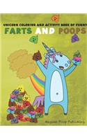 Unicorn Coloring And Activity Book Of Funny Farts And Poops