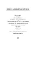 Preserving and expanding minority banks