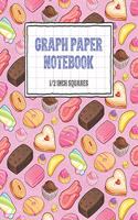 Graph Paper Notebook 1/2 Inch Squares