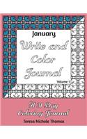 January Write and Color Journal - Volume 1