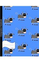 Chess Composition Notebook: Wide Ruled Journal for Girls, Boys and Teens, for Students and Teachers, for School and Work, Journaling and Writing, Cow Cartoon Cover