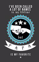 I've Been Called a Lot of Names in My Lifetime But Papa Is My Favorite: Blank Lined Journal
