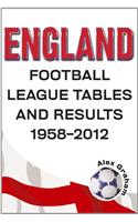 England  -  Football League Tables & Results 1958 to 2012