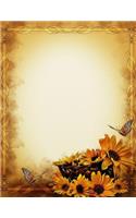Sunflower Butterfly Notebook
