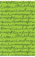 Journal Notebook Scribbly Writing Black and Green