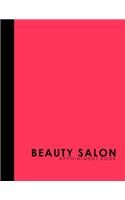 Beauty Salon Appointment Book: 6 Columns Appointment Desk Book, Appointment Scheduler, Daily Appointment Scheduler, Pink Cover