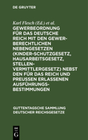 Gewerbeordnung Für Das Deutsche Reich