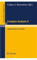 Complex Analysis II