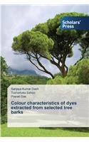 Colour characteristics of dyes extracted from selected tree barks