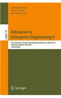 Advances in Enterprise Engineering V