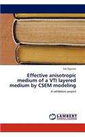 Effective Anisotropic Medium of a Vti Layered Medium by Csem Modeling