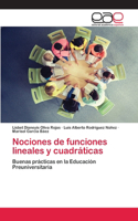 Nociones de funciones lineales y cuadráticas