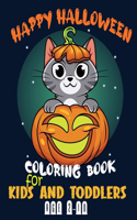 happy halloween coloring book for Kids and toddlers ages 2-10