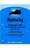 Kentucky Language Arts Test Preparation Workbook, First Course: Help for Kentucky Core Content Test (KCCT)