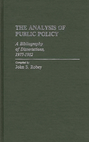 Analysis of Public Policy