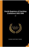 Parish Registers of Canisbay (Caithness) 1652-1666