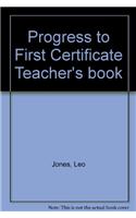 Progress to First Certificate Teacher's book