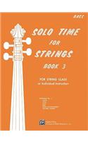 Solo Time for Strings, Book 3