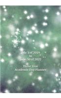 July 1 of 2019 to June 30 of 2022 Three Year Academic Day Planner