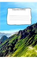 Composition Notebook: Mountain Theme Cover For School Kids and Adults that Love Creative Writing