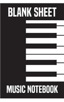 Blank Sheet Music Notebook