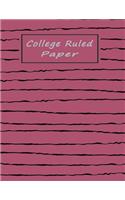 College Ruled Paper