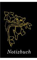 Katze Notizbuch: - Notizbuch Mit 110 Linierten Seiten - Format 6x9 Din A5 - Soft Cover Matt -