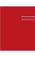 Notebook: Journal/Notebook Wide Ruled Paper, 8 x 10, 100 pages