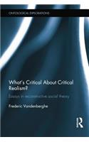 What's Critical about Critical Realism?