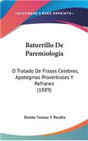 Baturrillo de Paremiologia