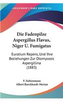 Fadenpilze Aspergillus Flavus, Niger U. Fumigatus