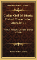 Codigo Civil del Distrito Federal Concordado y Anotado V1