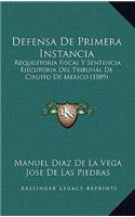 Defensa De Primera Instancia